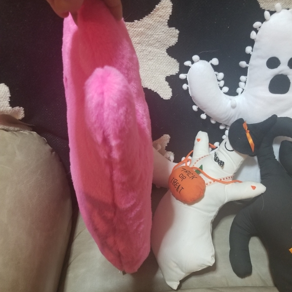 Brand new pink ghost pillow,